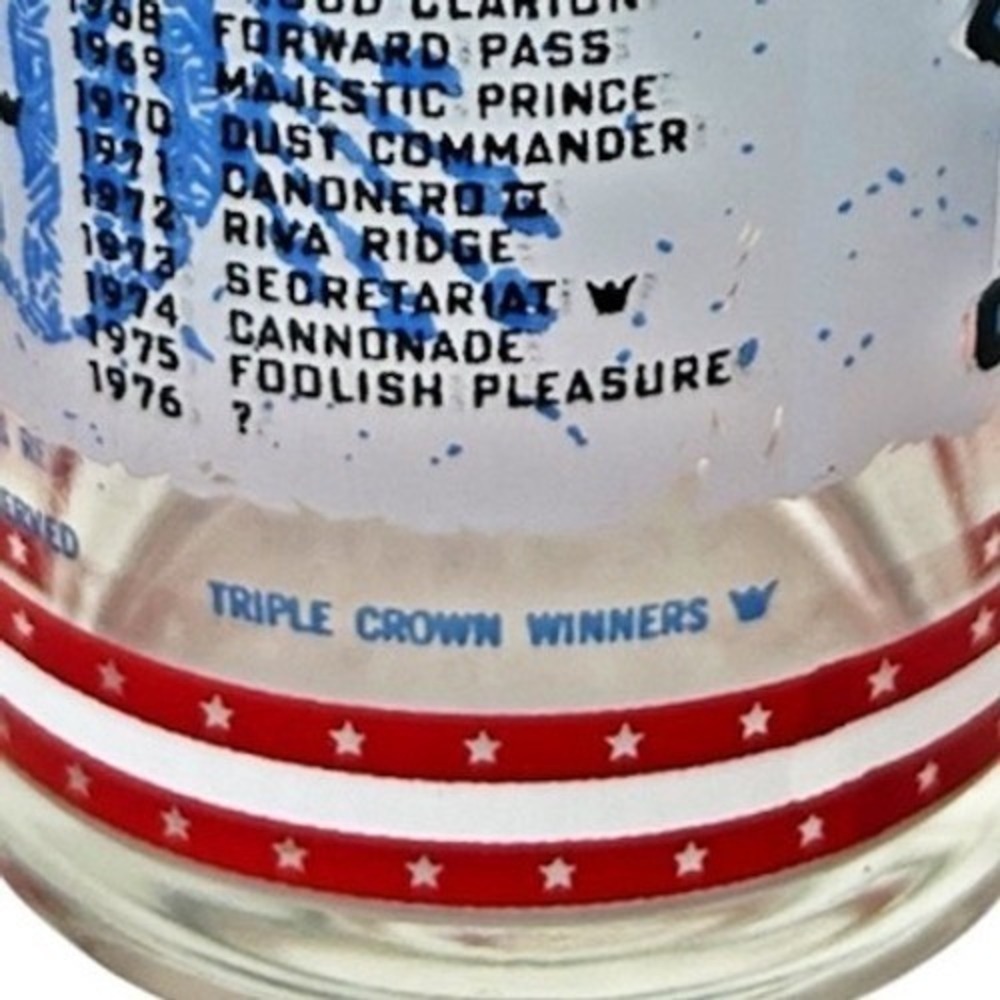 1976 Kentucky Derby Glasses Mint Julep Set of 3 Official Souvenir Harry Stevens - Picture 10 of 16